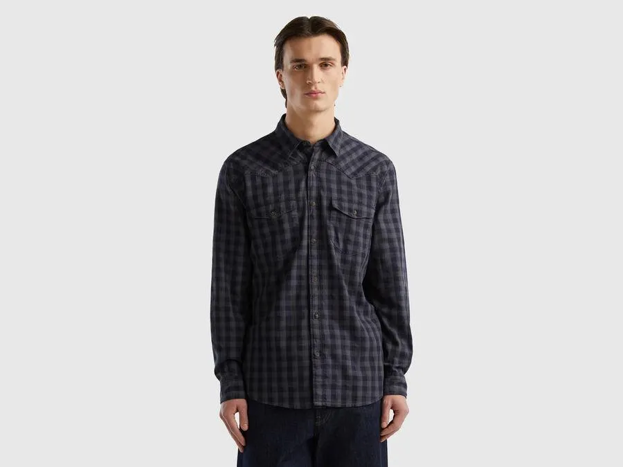 Camisa de cuadros multicolores