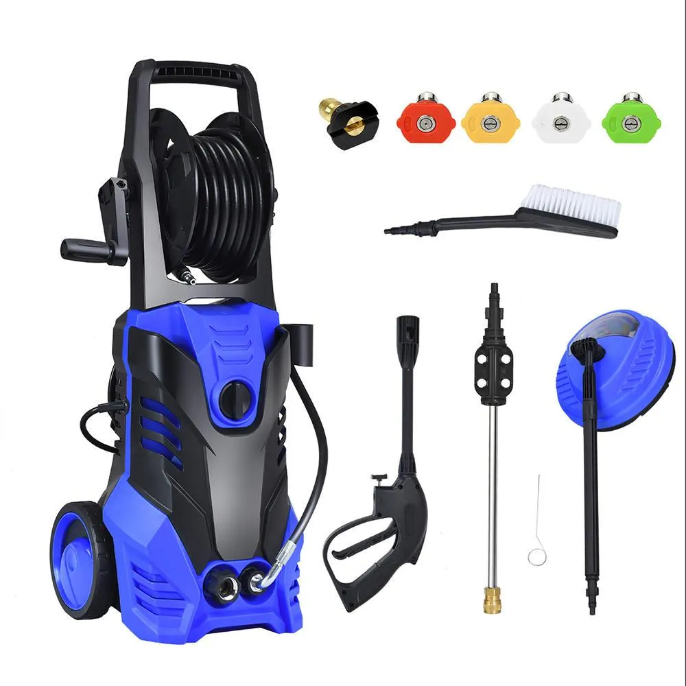 Costway 3000PSI Electric High Pressure Washer Machine 2 GPM 2000W w/ Deck Patio Cleaner