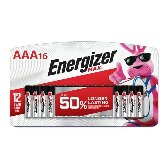 Energizer MAX (16 Pack), Triple A Alkaline Battery
