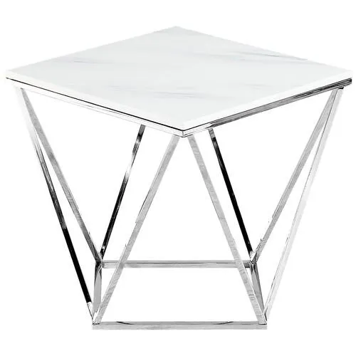 - Massa White End Table