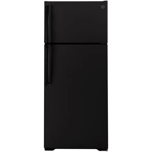 - 17.5 CuFt Top-Mount Refrigerator in Black