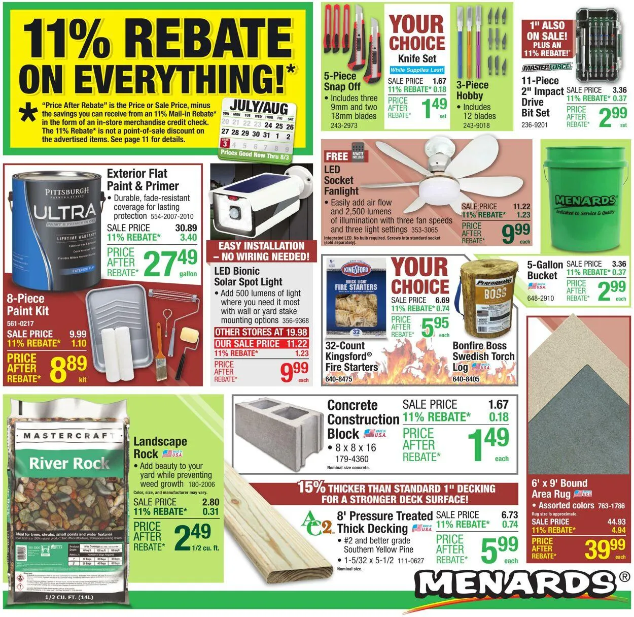 Catálogo de Menards Current weekly ad 23 de julio al 3 de agosto 2025 - Página 1