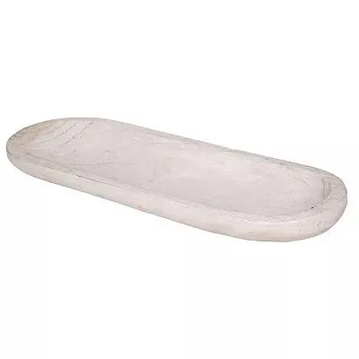 26-in. Oval Wood Decorative Tray