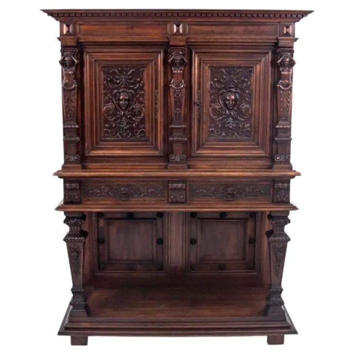 Gabinete figurativo renacentista, Francia, hacia 1870.