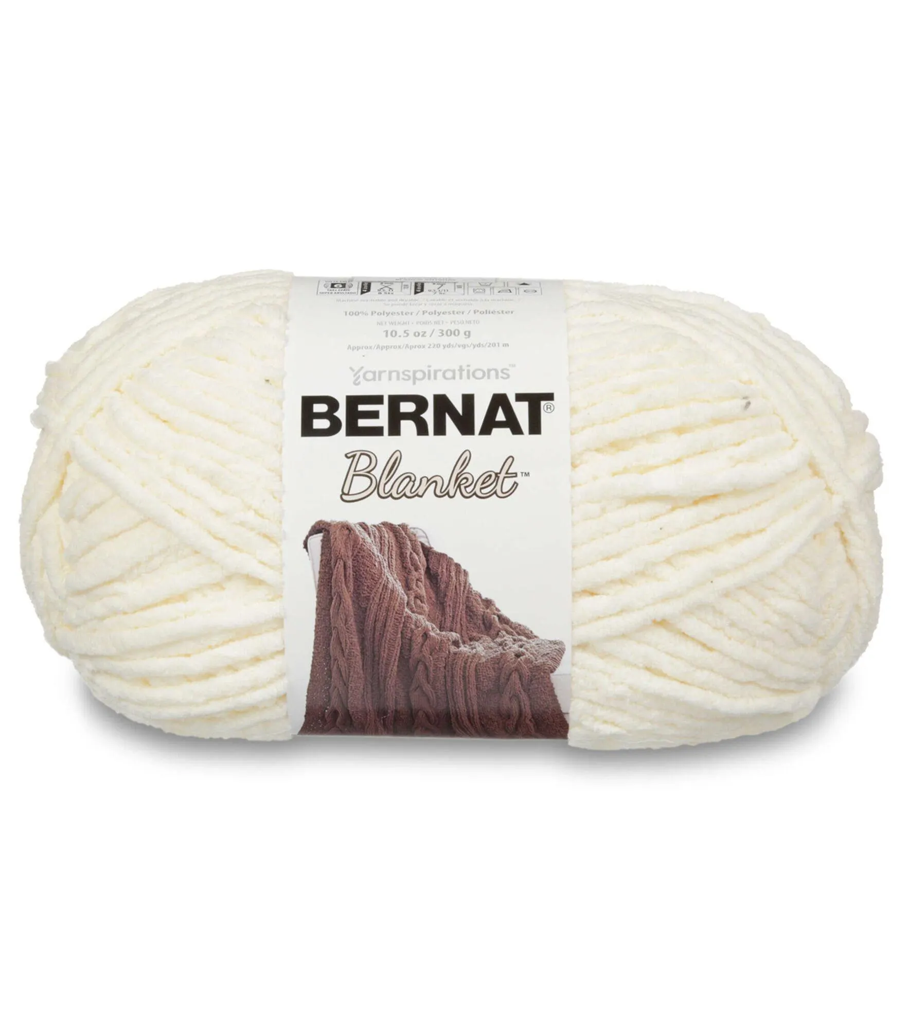 Bernat Big Ball Blanket 220yds Super Bulky Polyester Yarn