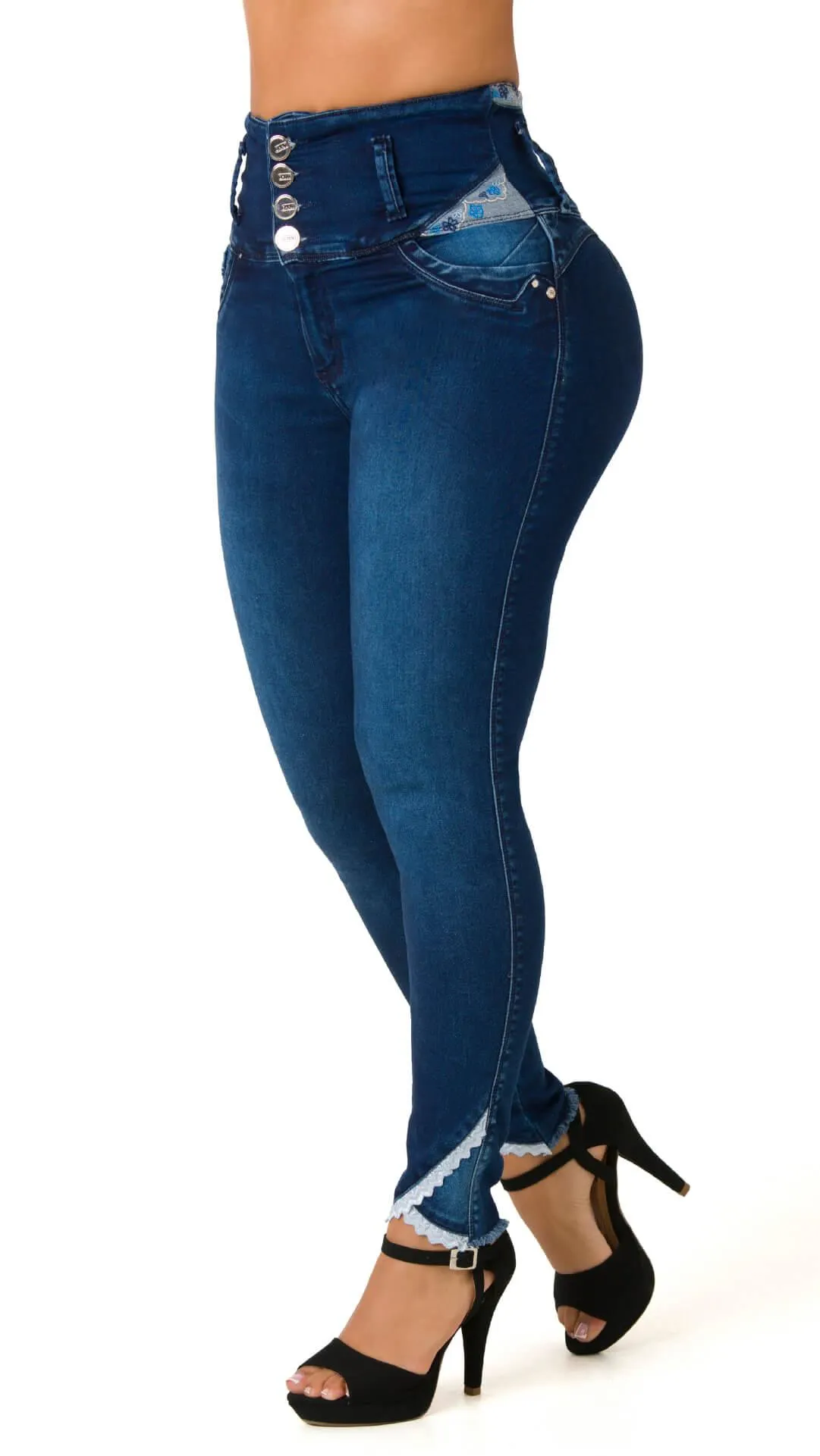 Ginnifer Jeans Levanta Cola Tiro Super Alto Control 71093TCT-N