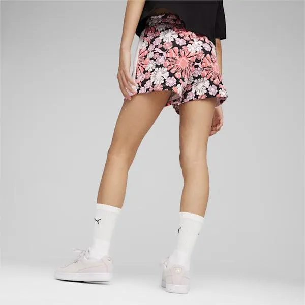 Shorts con estampado integral juvenil T7 SUNFLOWER
