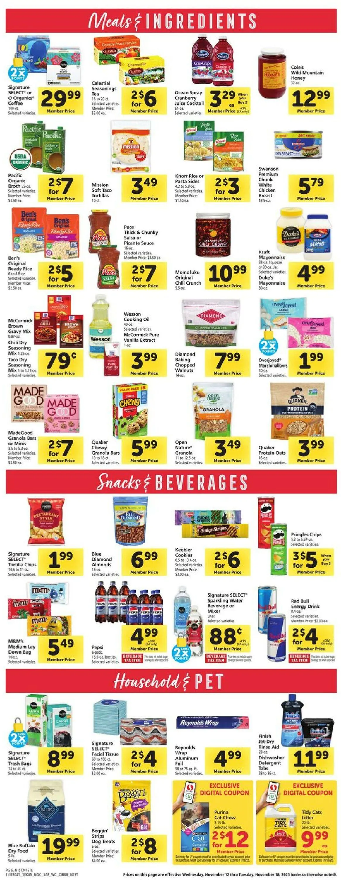 Weekly ad Safeway Current weekly ad from November 12 to November 18 2025 - Page 6