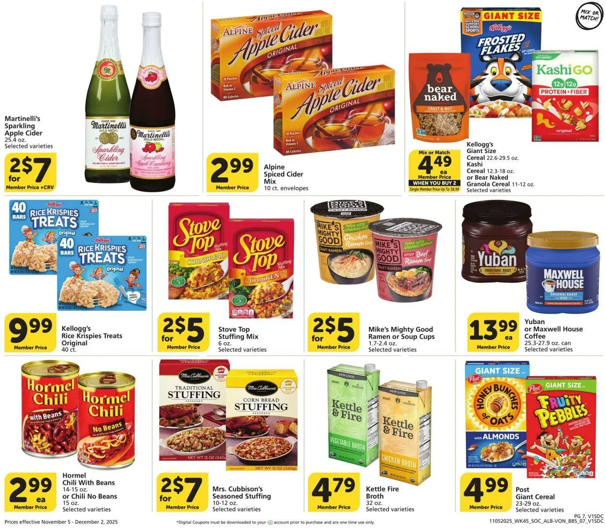 Catálogo de Vons Current weekly ad 5 de noviembre al 2 de diciembre 2025 - Página 7