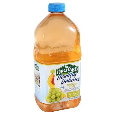 Old Orchard Healthy Balance Diet White Grape Peach Juice, 64-oz. Jugs