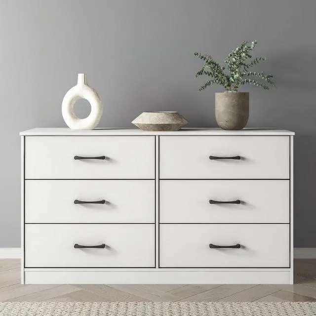 Mainstays Ardent 6 Drawer Dresser, White