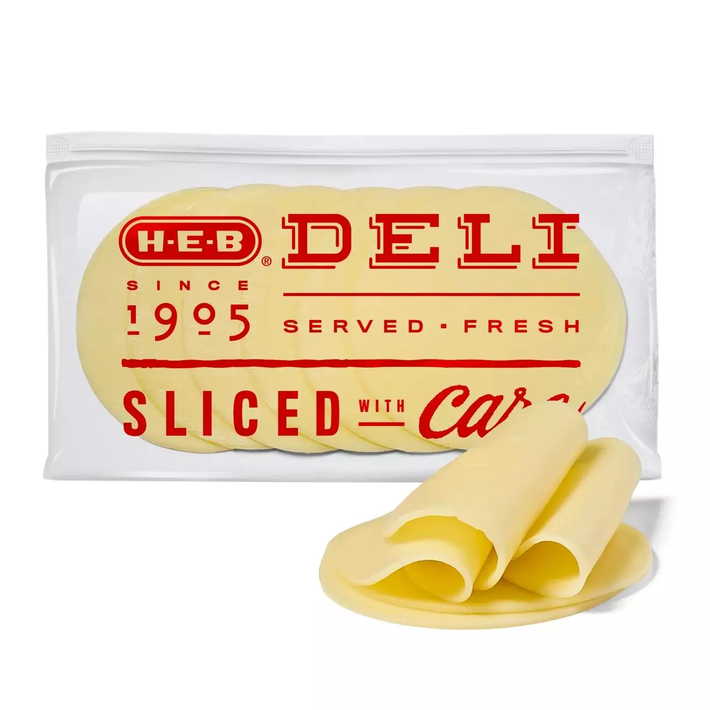 H‑E‑B Deli Provolone Cheese, Sandwich Sliced