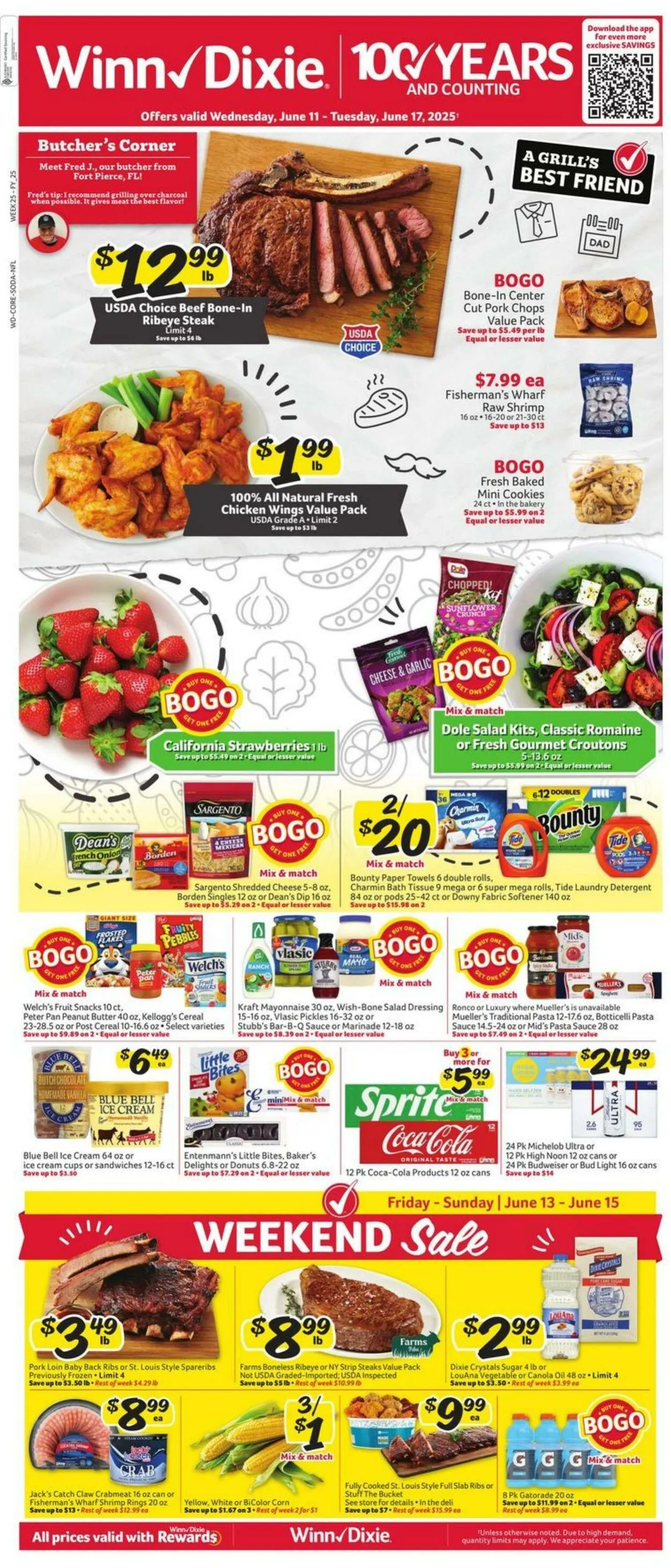 Catálogo de Winn Dixie Current weekly ad 11 de junio al 17 de junio 2025 - Página 1