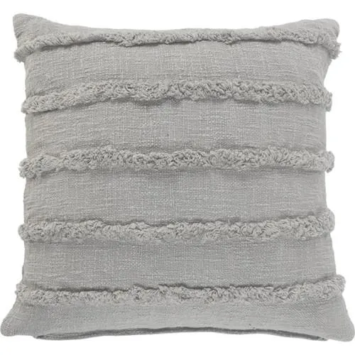 Almohada sólida con mechones grises