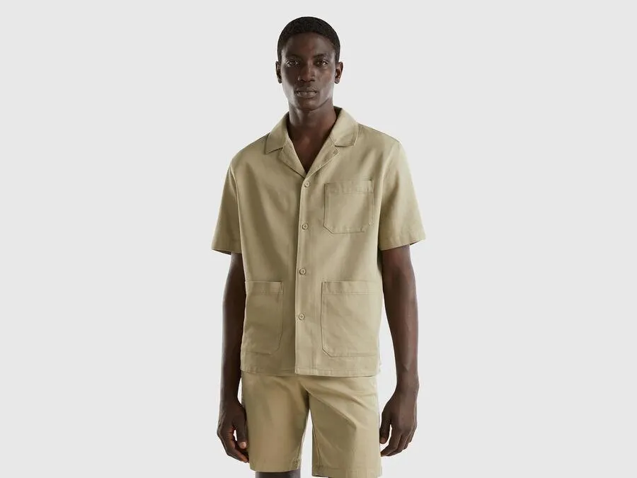 Camisa en mezcla de algodón y Modal®