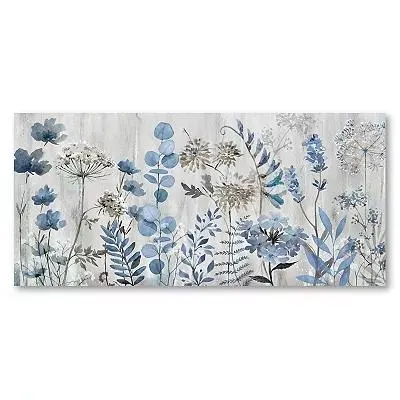 COURTSIDE MARKET Blue Meadow Dreaming Canvas Wall Art