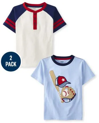 Boys Baseball Top 2-Pack - Baseball Champ - multi clr