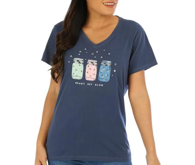Womens Ready Set Glow Short Sleeve Tee