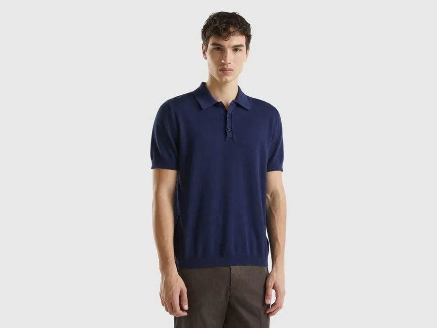 Polo de punto de manga corta
