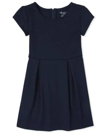 Vestido de Punto Ponte de Uniforme para Niñas - tidal