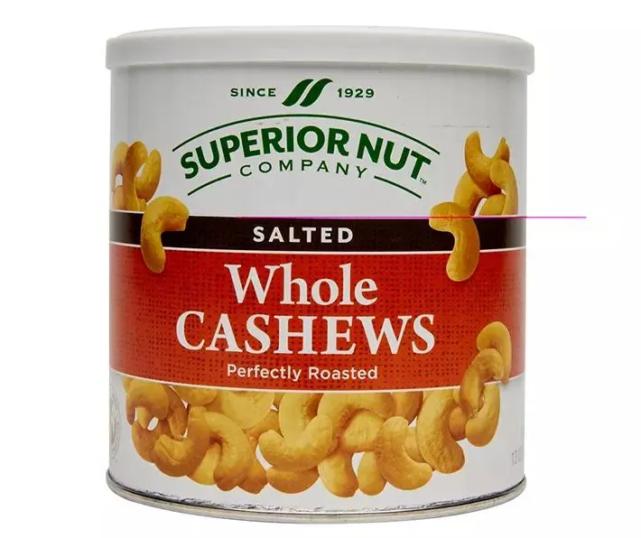 Salted Whole Cashews, 13 Oz.