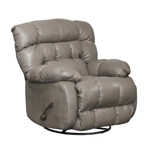 - Top Grain Leather Match Swivel Glider Recliner