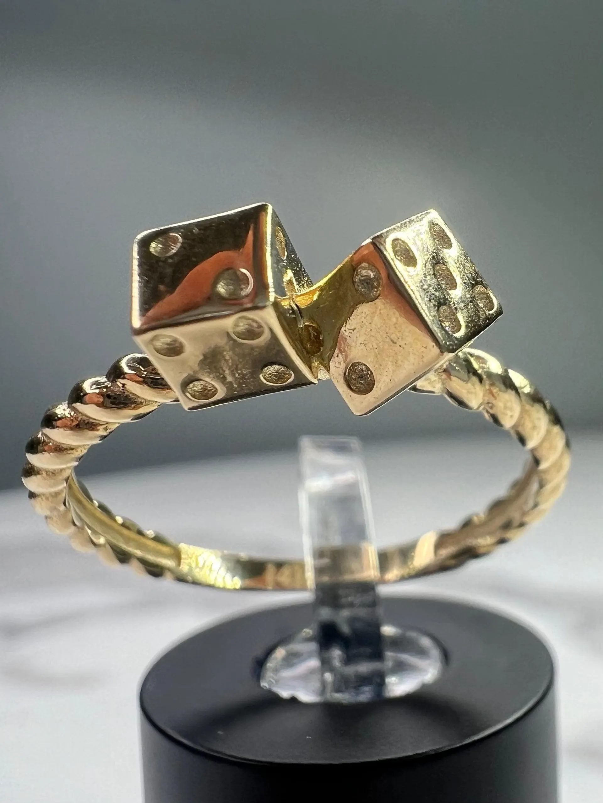 14K Dice Ring