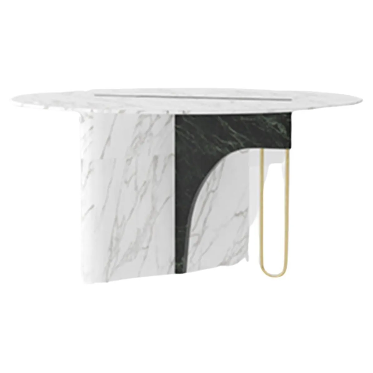 Mesa de comedor moderna de mármol Ferreirinha, hecha a mano en Portugal por Greenapple