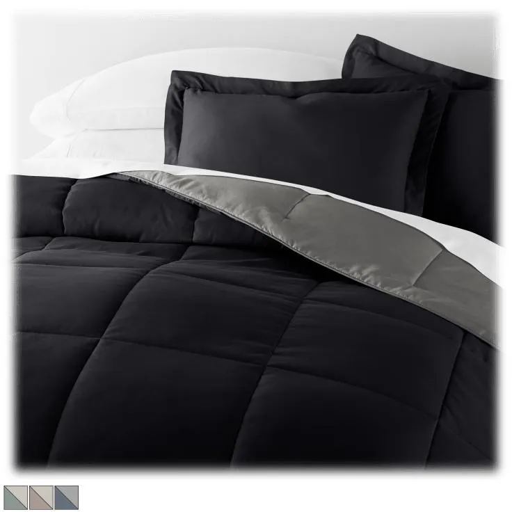 Cloth & Gable Juego de Edredón Alternativo Reversible Sólido