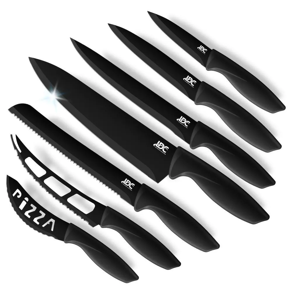 Lux Decor Collection 7 Piece Kitchen Knife Set - Professional Multi purpose Kitchen Knives Set