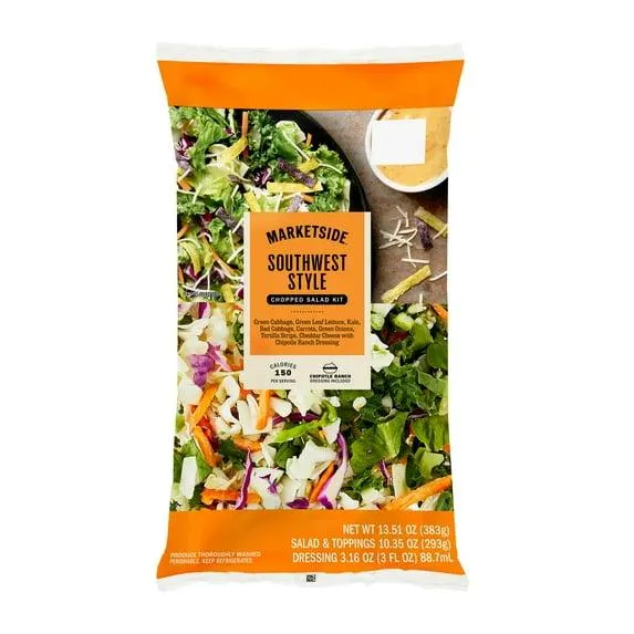 Marketside Southwest Chopped Salad Kit, 13.51 oz Bag, Fresh