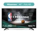 Hisense 40-Inch Class H4 Series FHD Roku Smart TV (40H4030F1) - 1080P Full HD LCD Screen, LED TV, DTS TruSurround Sound, Motion Rate 120, Gaming Mode