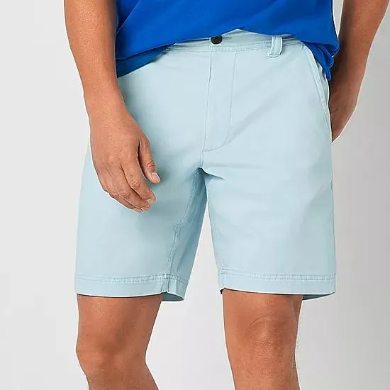St. John's Bay Comfort Stretch 9" Mens Stretch Fabric Chino Short