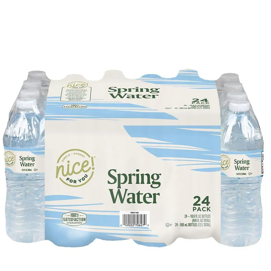 Nice! Spring Water, 16.9 fl oz, 24 pack