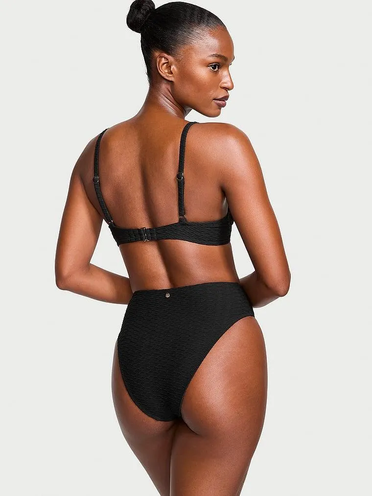 Mix & Match High-Waist Twist Cheeky Bikini Bottom