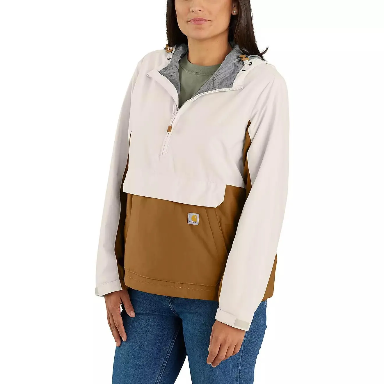 Carhartt Women's Rain Defender Loose Fit Lightweight Packable Anorak Jacket