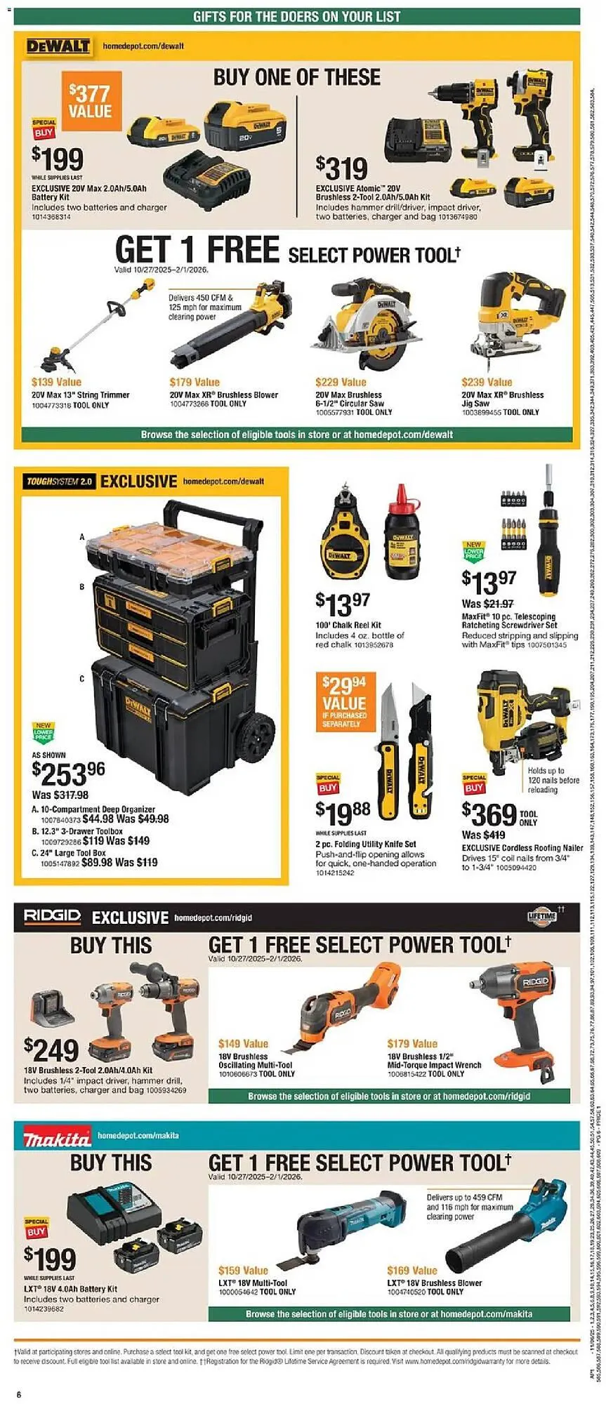 Weekly ad The Home Depot flyer from November 6 to November 26 2025 - Page 6