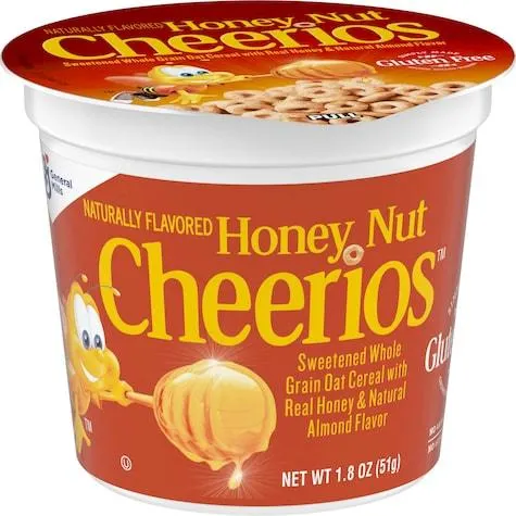 Honey Nut Cheerios Cereal Cup, 1.8 oz.