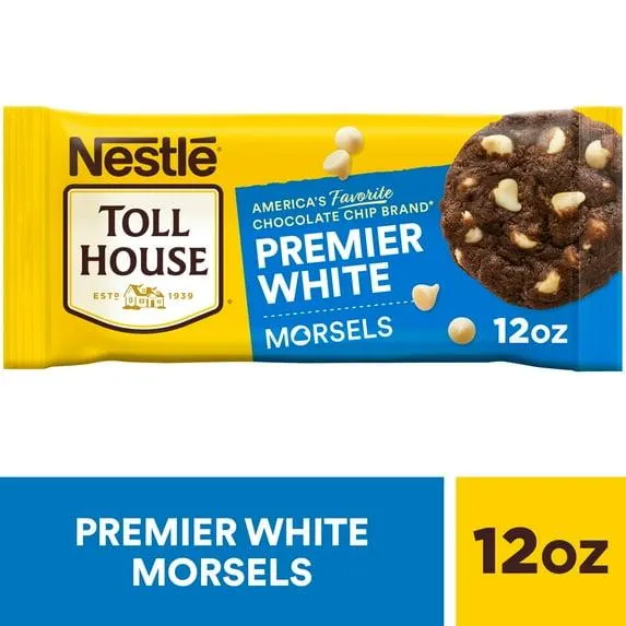 Nestle Toll House Premier White Regular Baking Chips, Morsels, 12 oz Bag