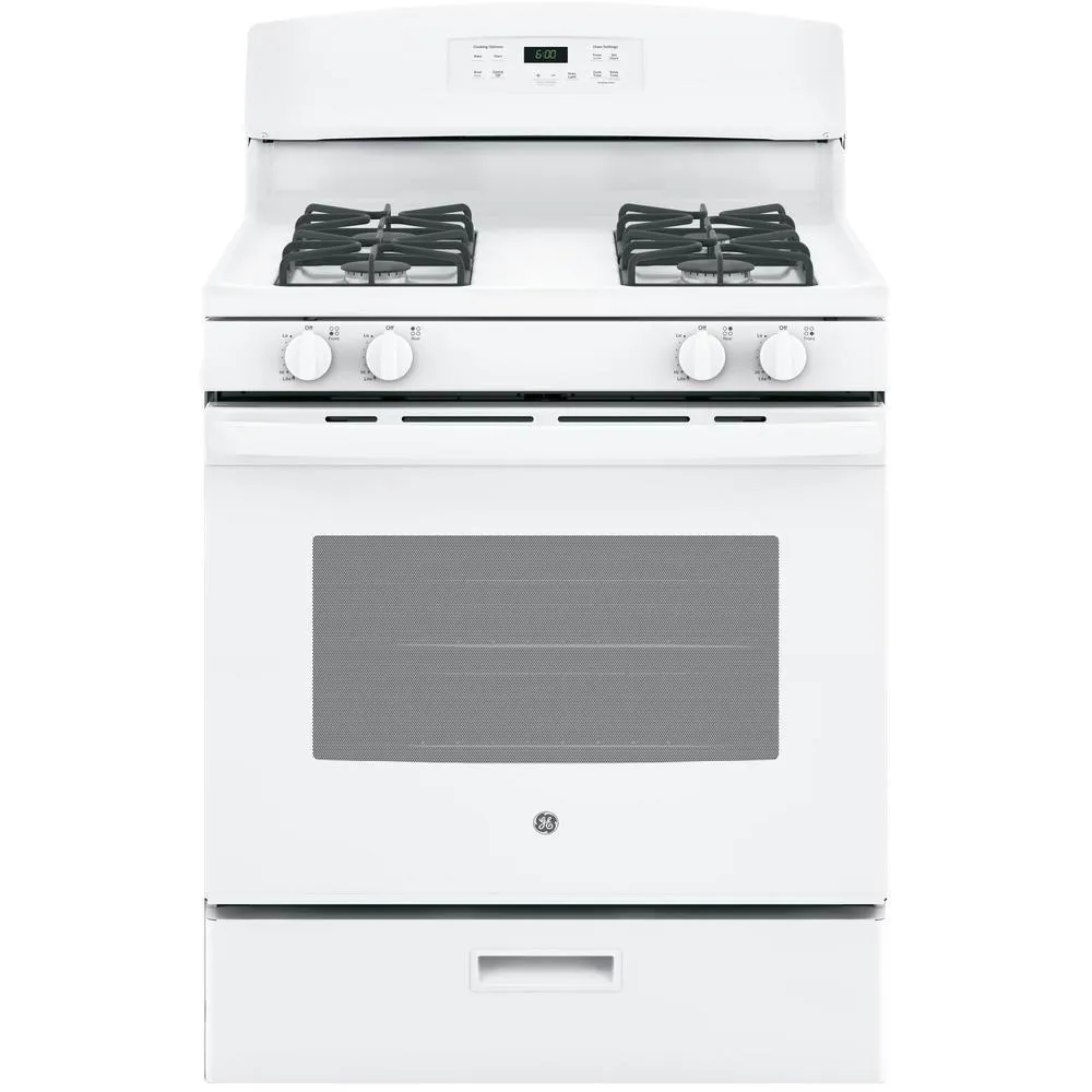 GE Appliances JGBS60DEKWW 30" Freestanding Gas Range - White