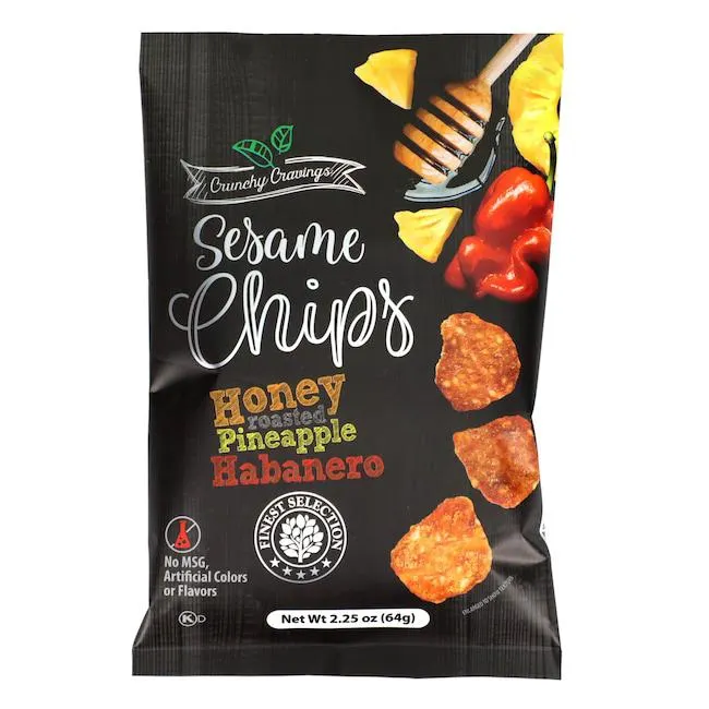 Pineapple Habanero Honey Roasted Sesame Chips, 2.25-oz.