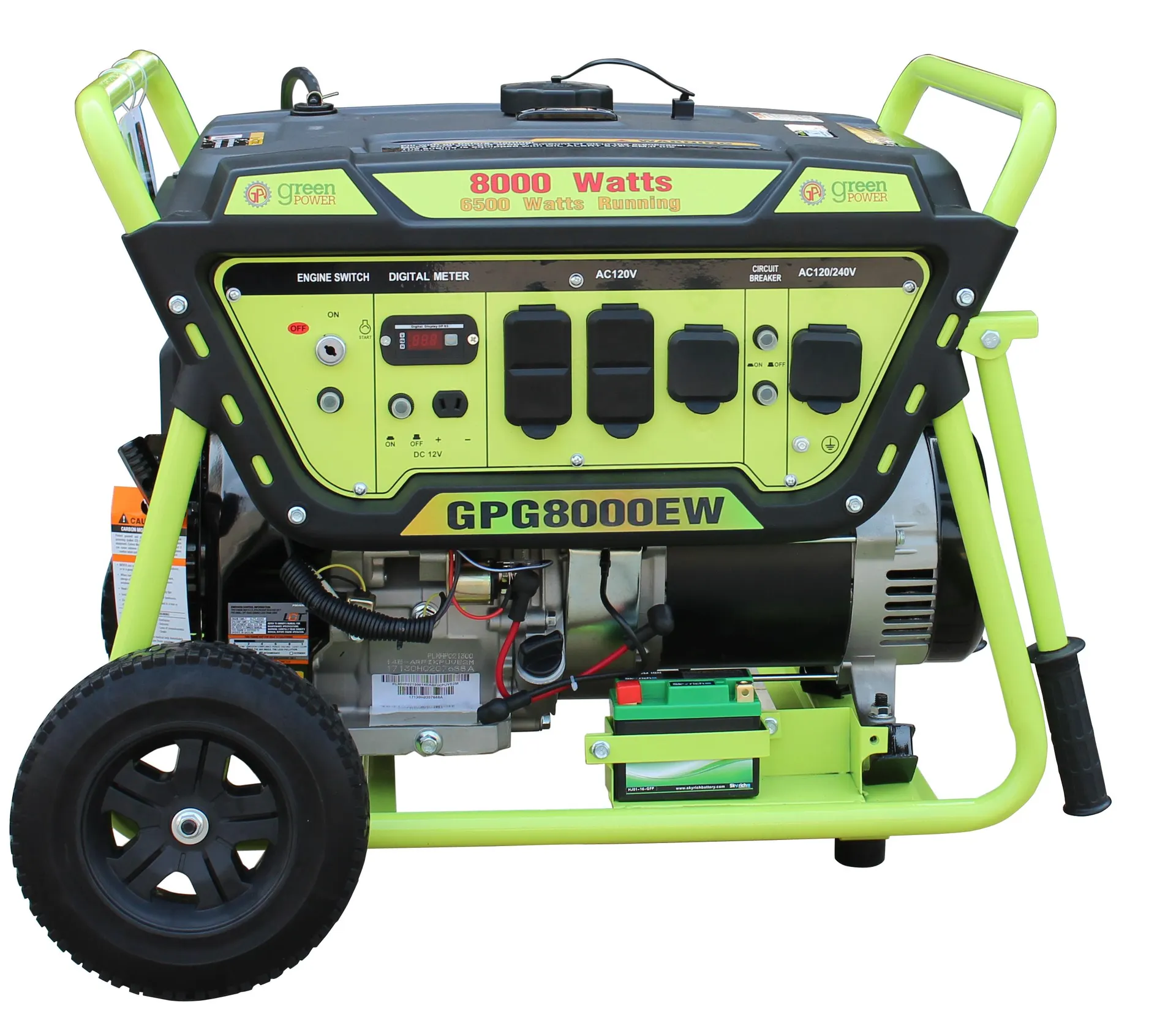 Green-Power GPG8000EW 8000 Watt Gasoline Generator With Electric Start