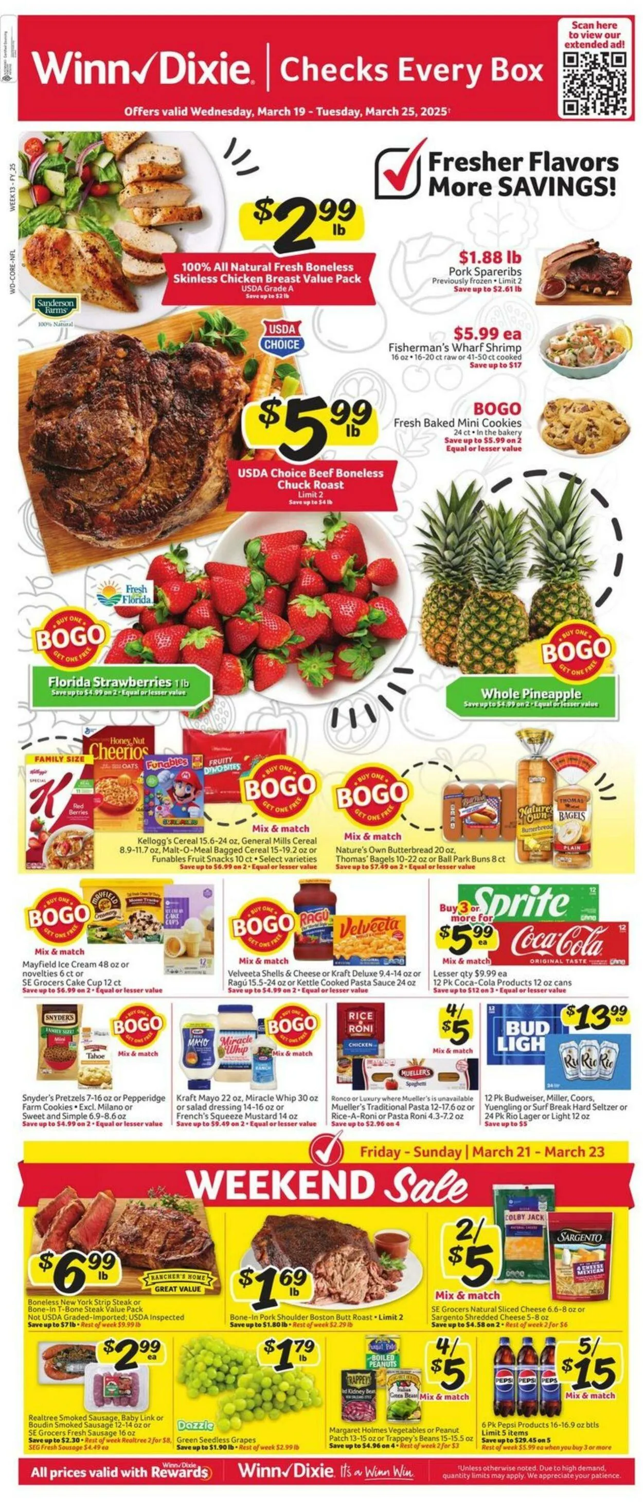Catálogo de Winn Dixie Current weekly ad 19 de marzo al 25 de marzo 2025 - Página 1