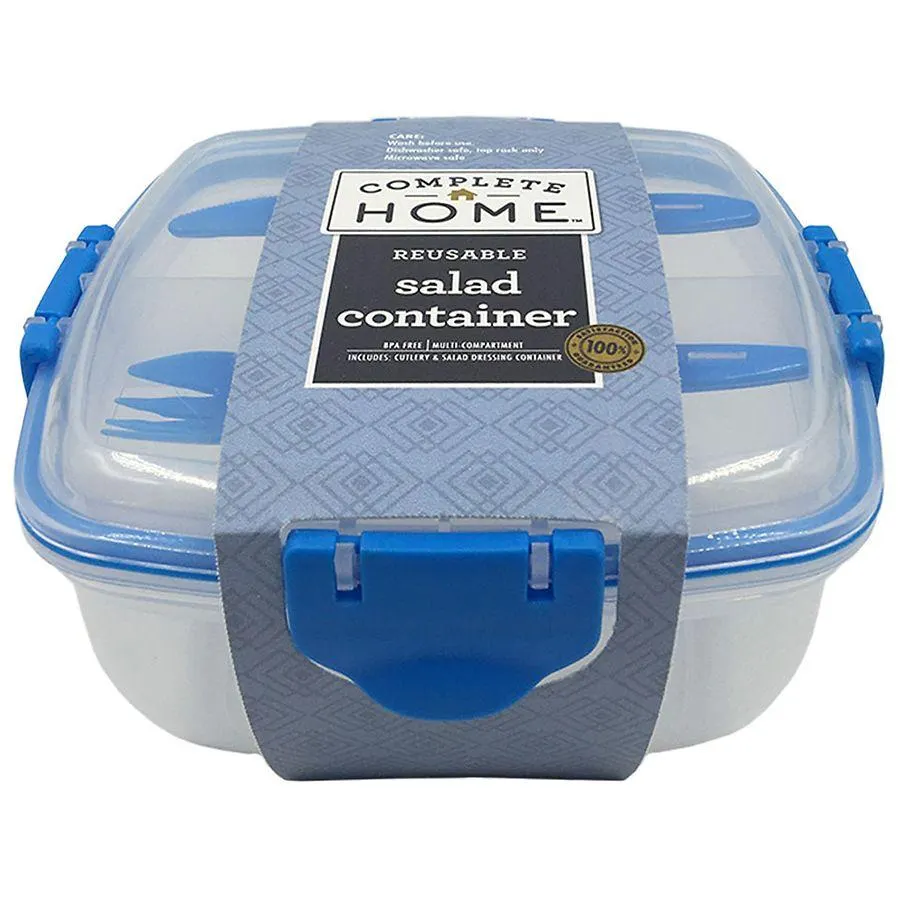 Complete Home Re-useable salad container, 1.0 ea
