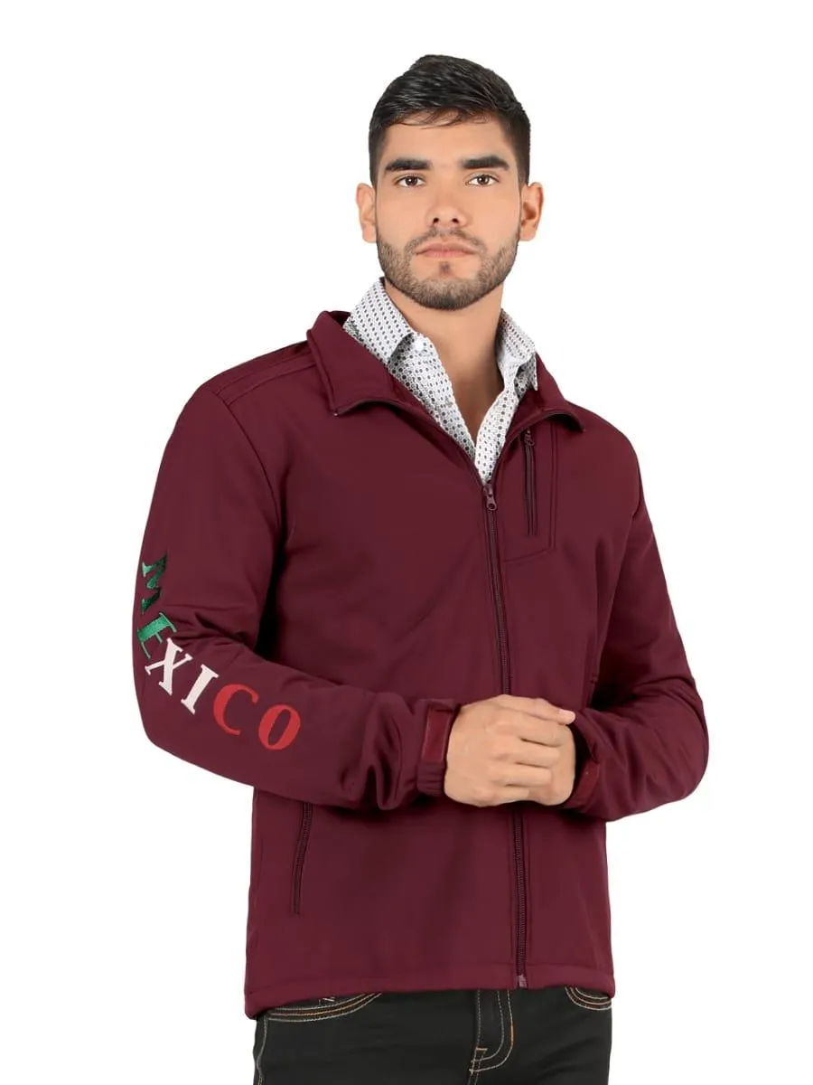 Chamarra de Mexico para Hombre Color Vino Tipo Ariat