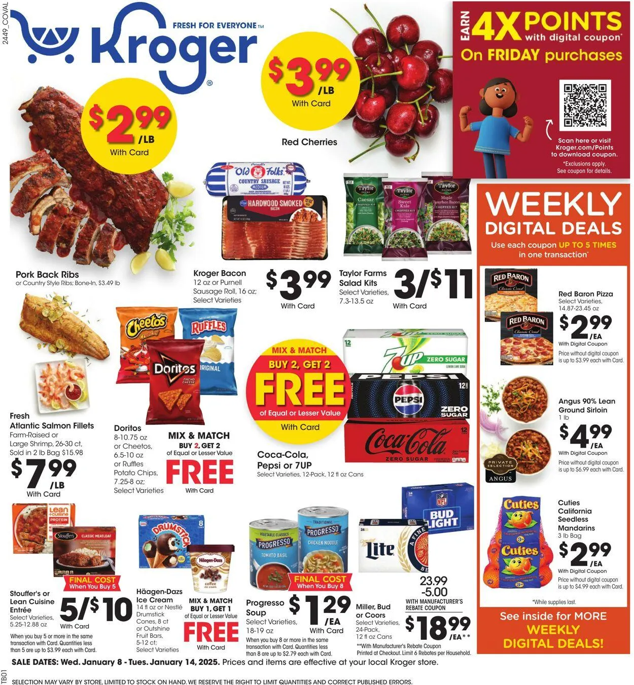 Catálogo de Kroger Current weekly ad 8 de enero al 14 de enero 2025 - Página 1