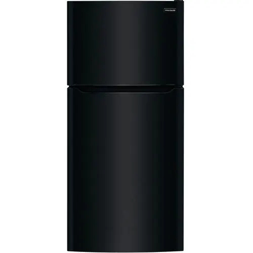 - 18.3 CuFt Top-Mount Refrigerator in Black with EvenTemp™ Cooling System