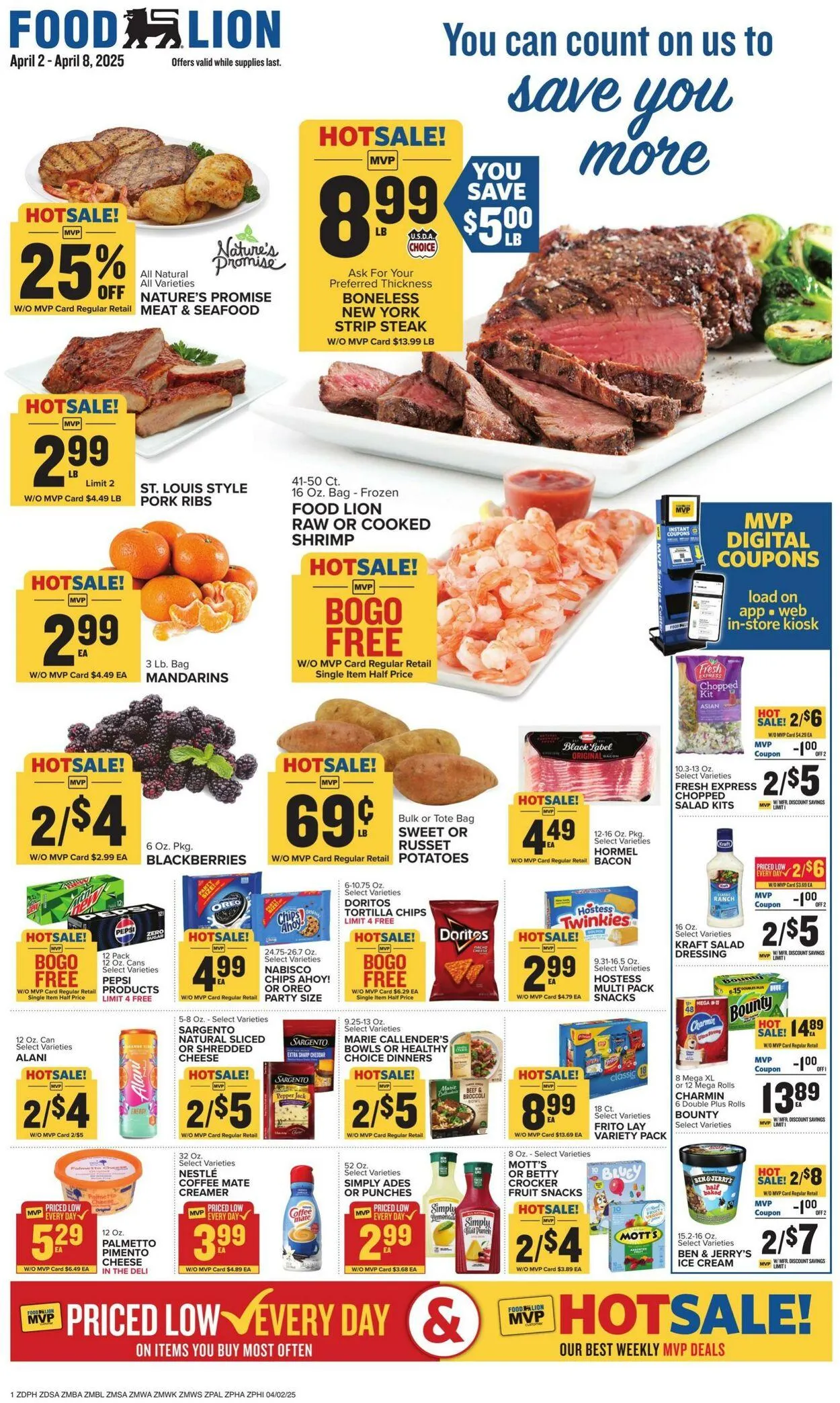 Catálogo de Food Lion Current weekly ad 2 de abril al 8 de abril 2025 - Página 1