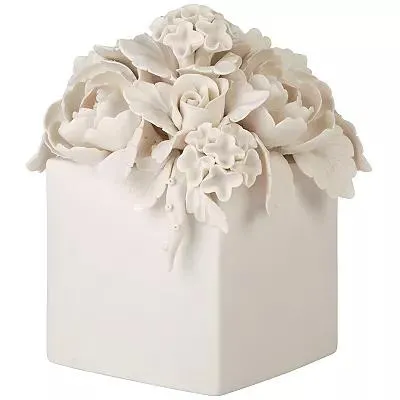 Home Essentials Appliqued Floral Box Table Décor