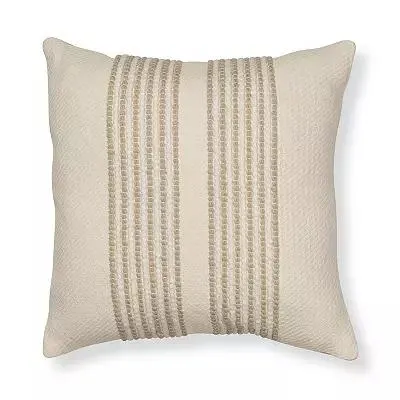 Sonoma Goods For Life® 18x18 Center Stripe Tan Decorative Pillow